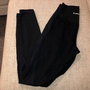 Black alphalete leggings